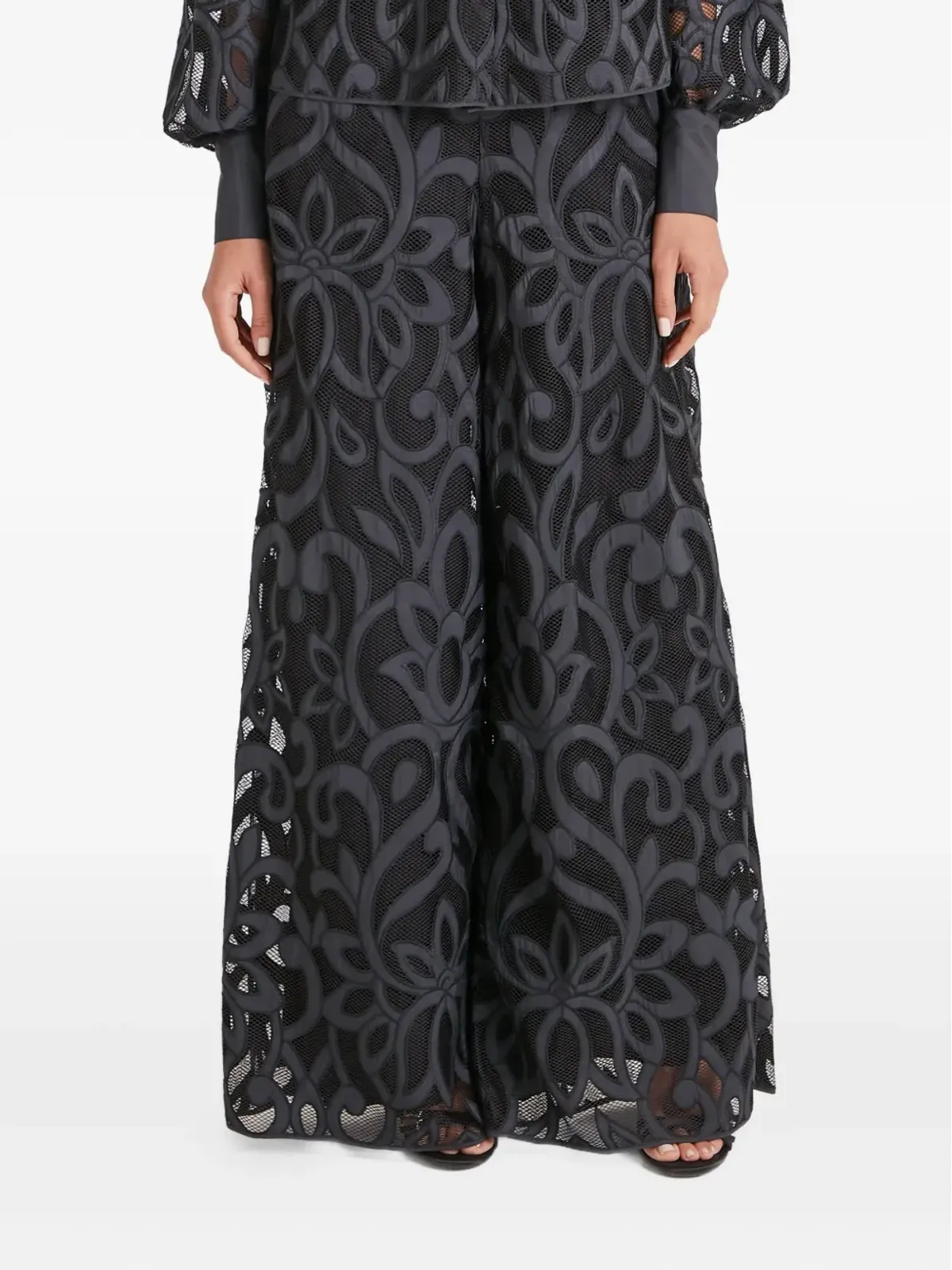 Temperley London 花柄レースパンツ - 画像3