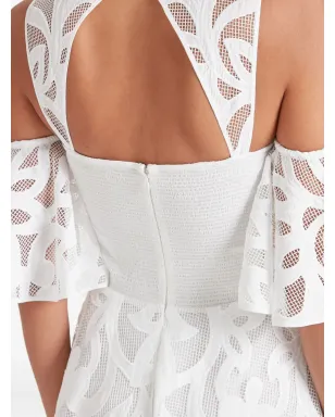 Temperley London ルイ オフショルダーレースドレス - サムネイル4