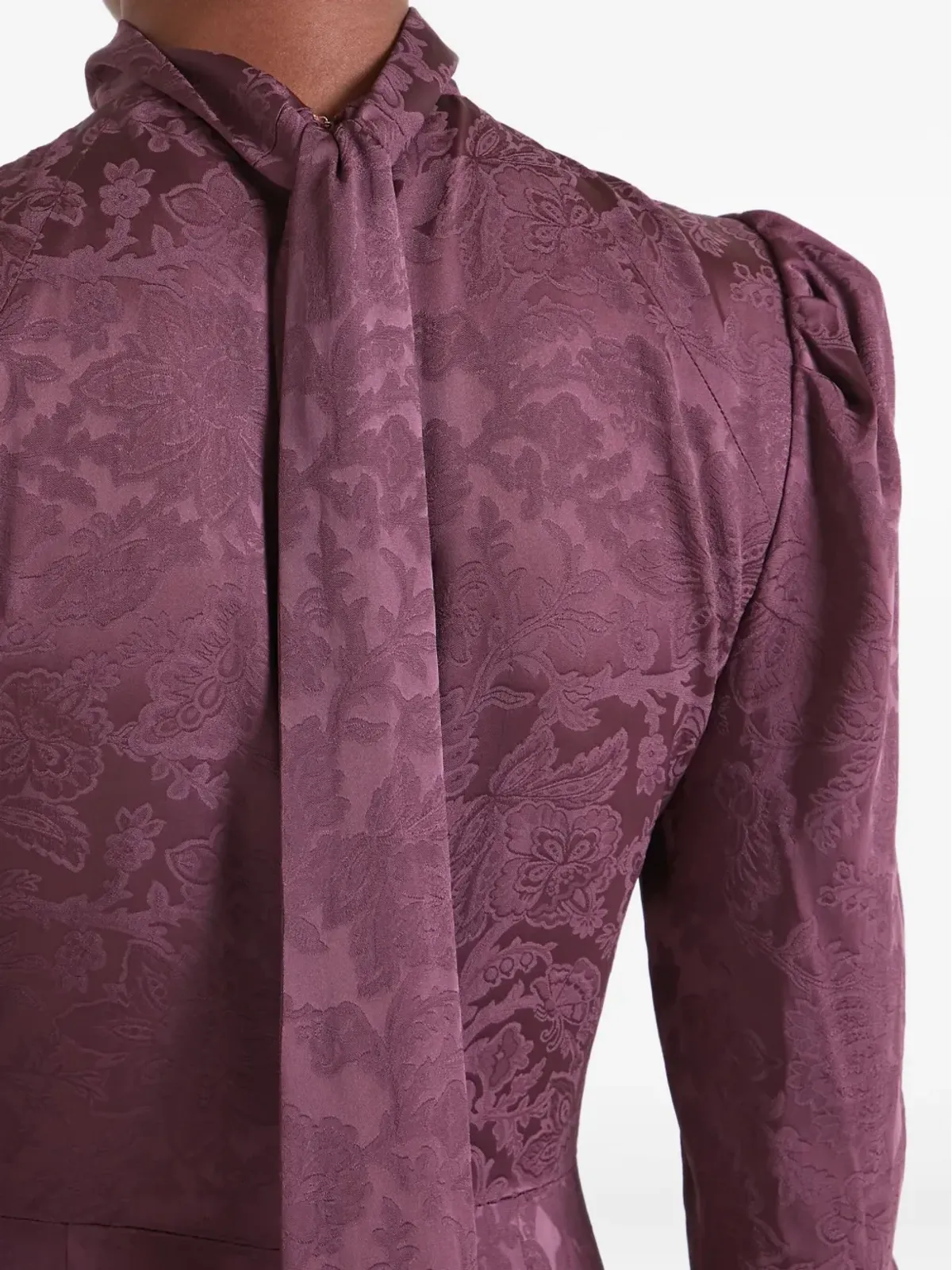 Temperley London マダム花柄ミディドレス - 画像5