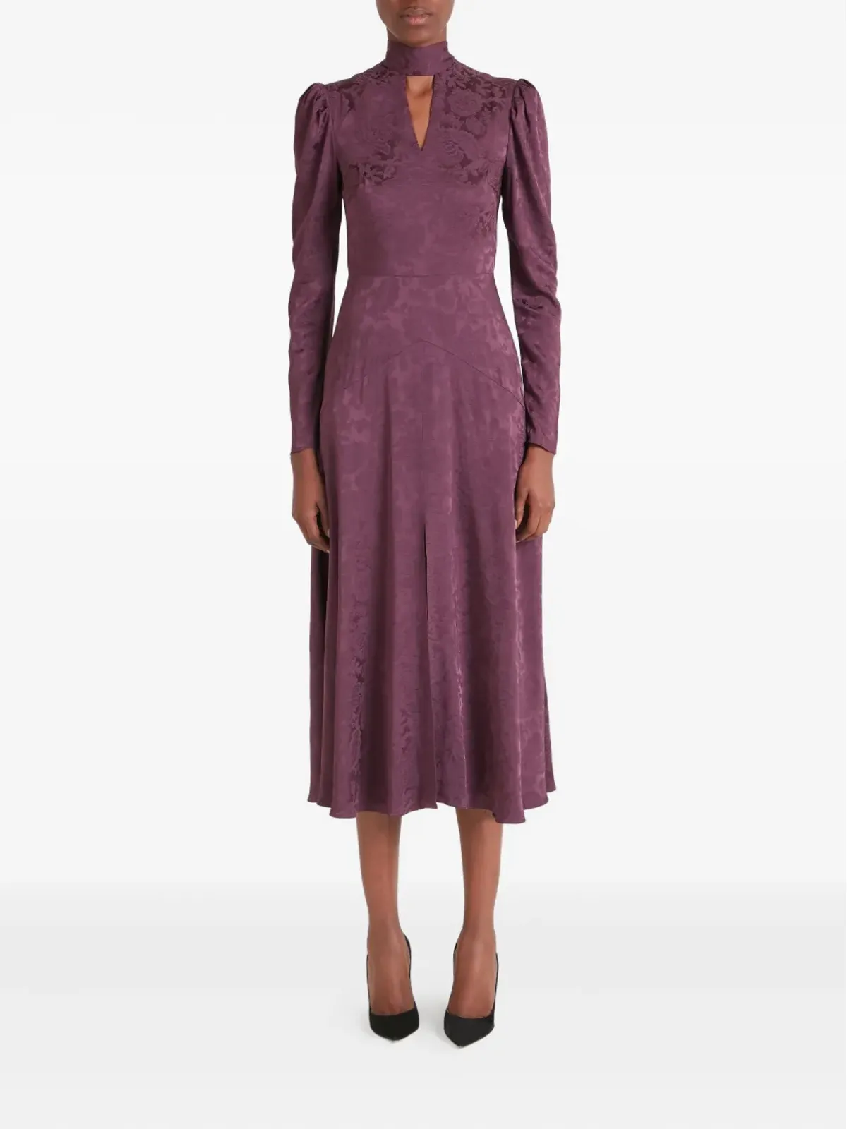 Temperley London マダム花柄ミディドレス - 画像2