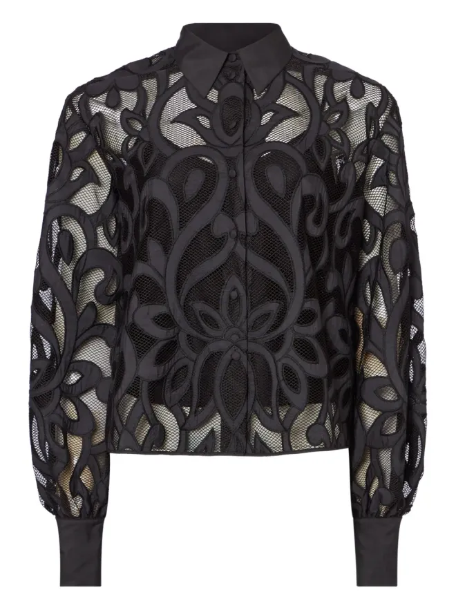 Temperley London Temperley London ロイス刺繍バルーンスリーブシャツの商品画像