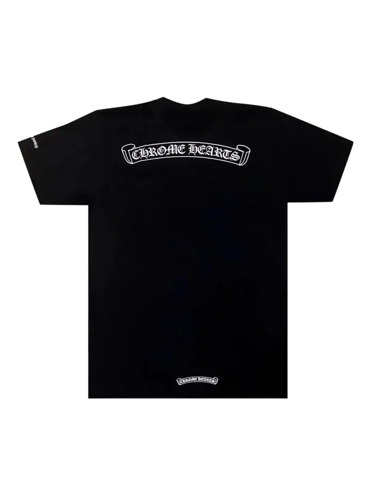 Chrome Hearts スクロールロゴ ポケット Tシャツ ブラック - 画像2