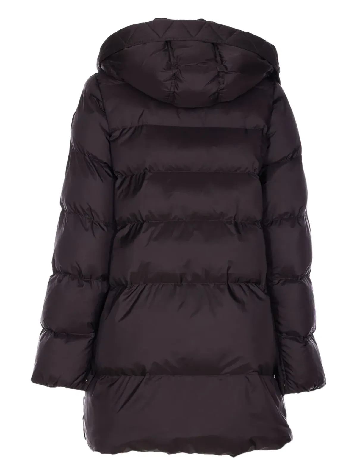 PINKO グレーの中綿入りフード取り外し可能コート - 画像2