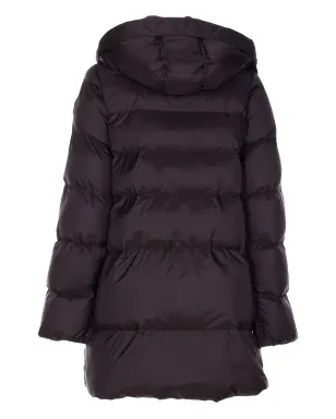 PINKO グレーの中綿入りフード取り外し可能コート - サムネイル2