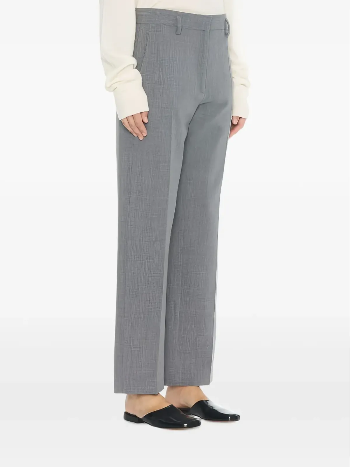 The Row wool zip trousers - Grey - 画像2