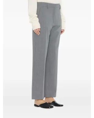 The Row wool zip trousers - Grey - サムネイル2