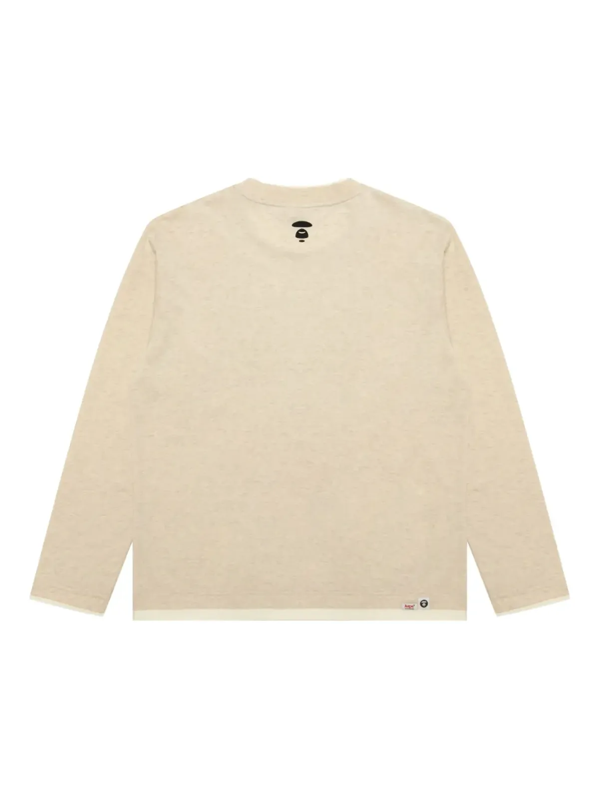 AAPE BY *A BATHING APE® クルーネック長袖Tシャツ - ベージュ - 画像2