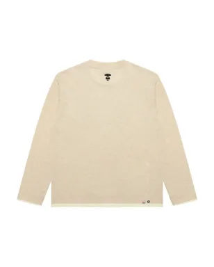AAPE BY *A BATHING APE® クルーネック長袖Tシャツ - ベージュ - サムネイル2