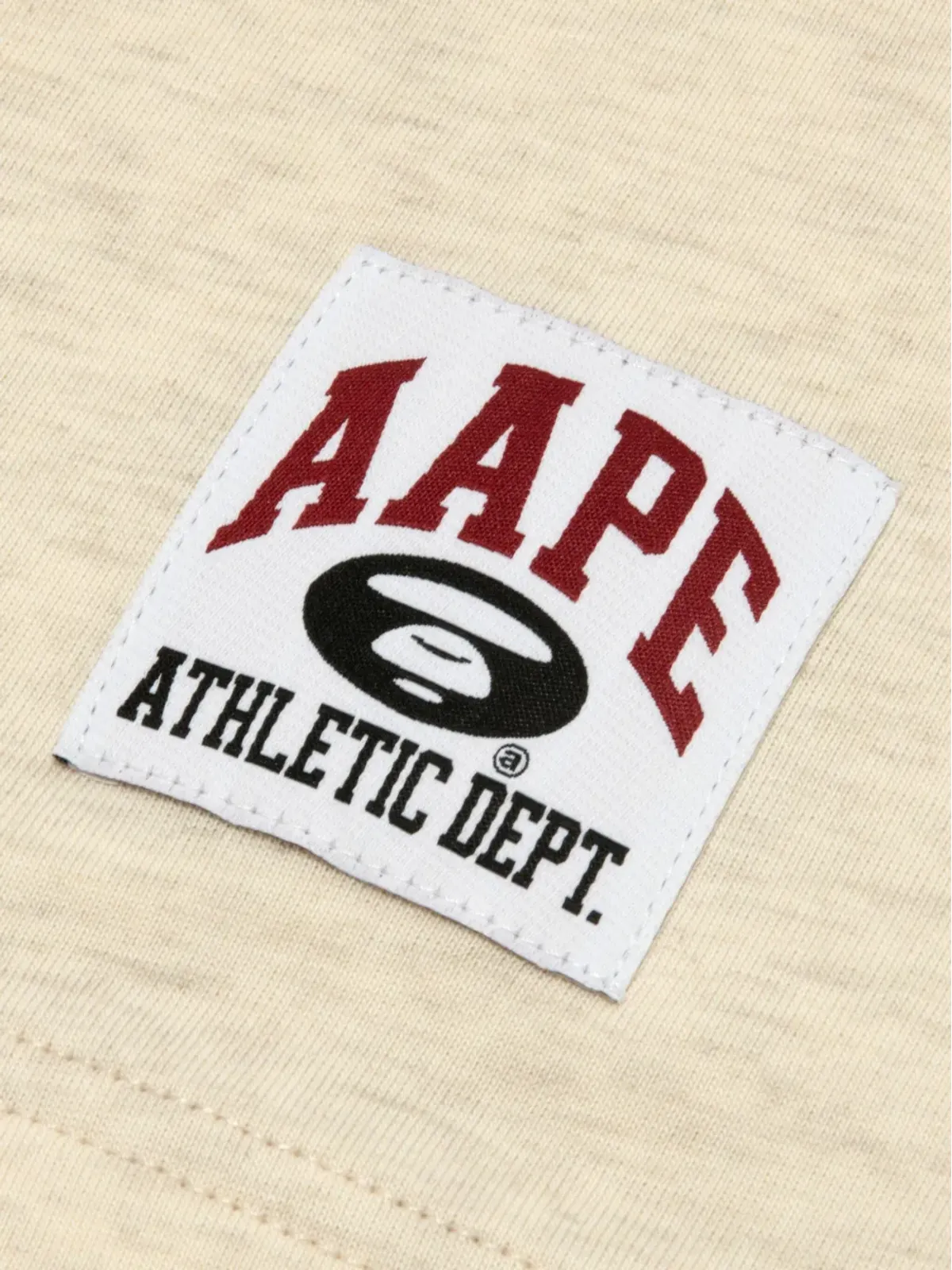 AAPE BY *A BATHING APE® クルーネック長袖Tシャツ - ベージュ - 画像3