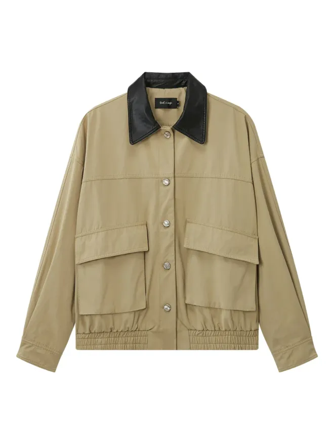 tout a coup tout a coup 襟付きエラスティックジャケットの商品画像