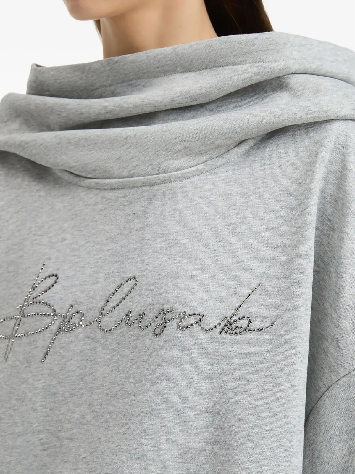 b+ab エンベリッシュド カウルネック フーディー - 画像5