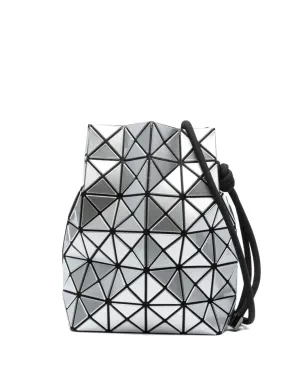 Bao Bao Issey Miyake ボアボー ジオメトリックパターン ドローストリング バケットバッグ（シルバー） - サムネイル1