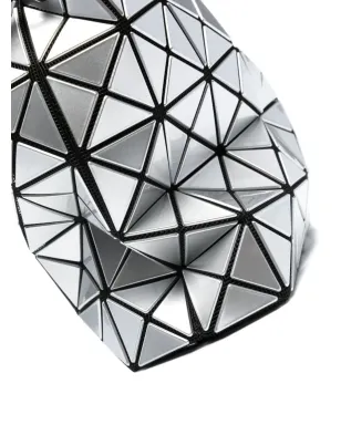 Bao Bao Issey Miyake ボアボー ジオメトリックパターン ドローストリング バケットバッグ（シルバー） - サムネイル3
