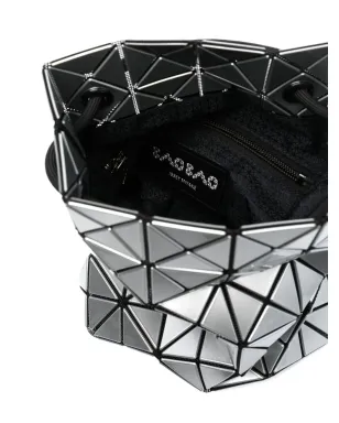 Bao Bao Issey Miyake ボアボー ジオメトリックパターン ドローストリング バケットバッグ（シルバー） - サムネイル4