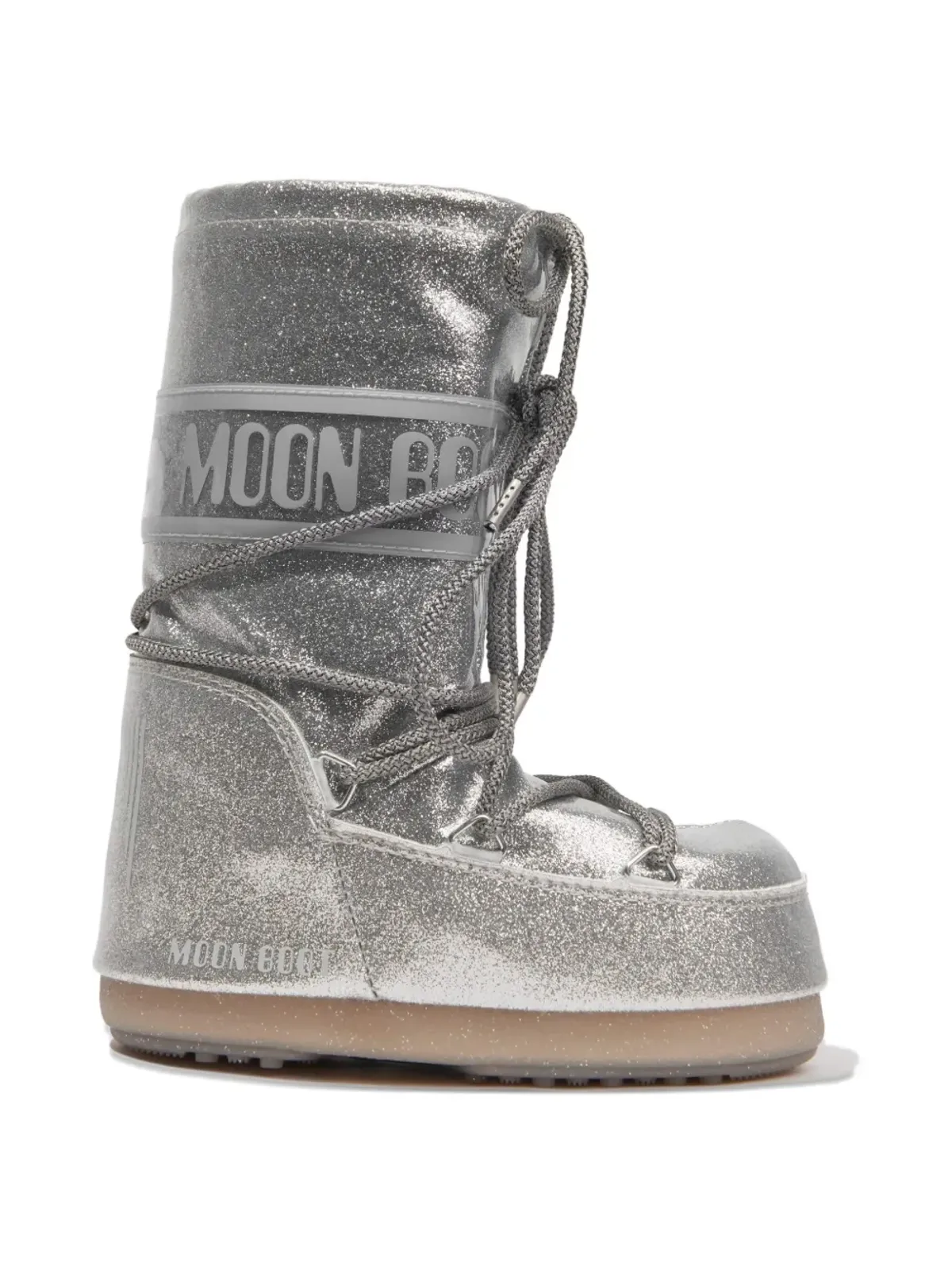 Moon Boot Kids グリッター入りレースアップブーツ - 画像2