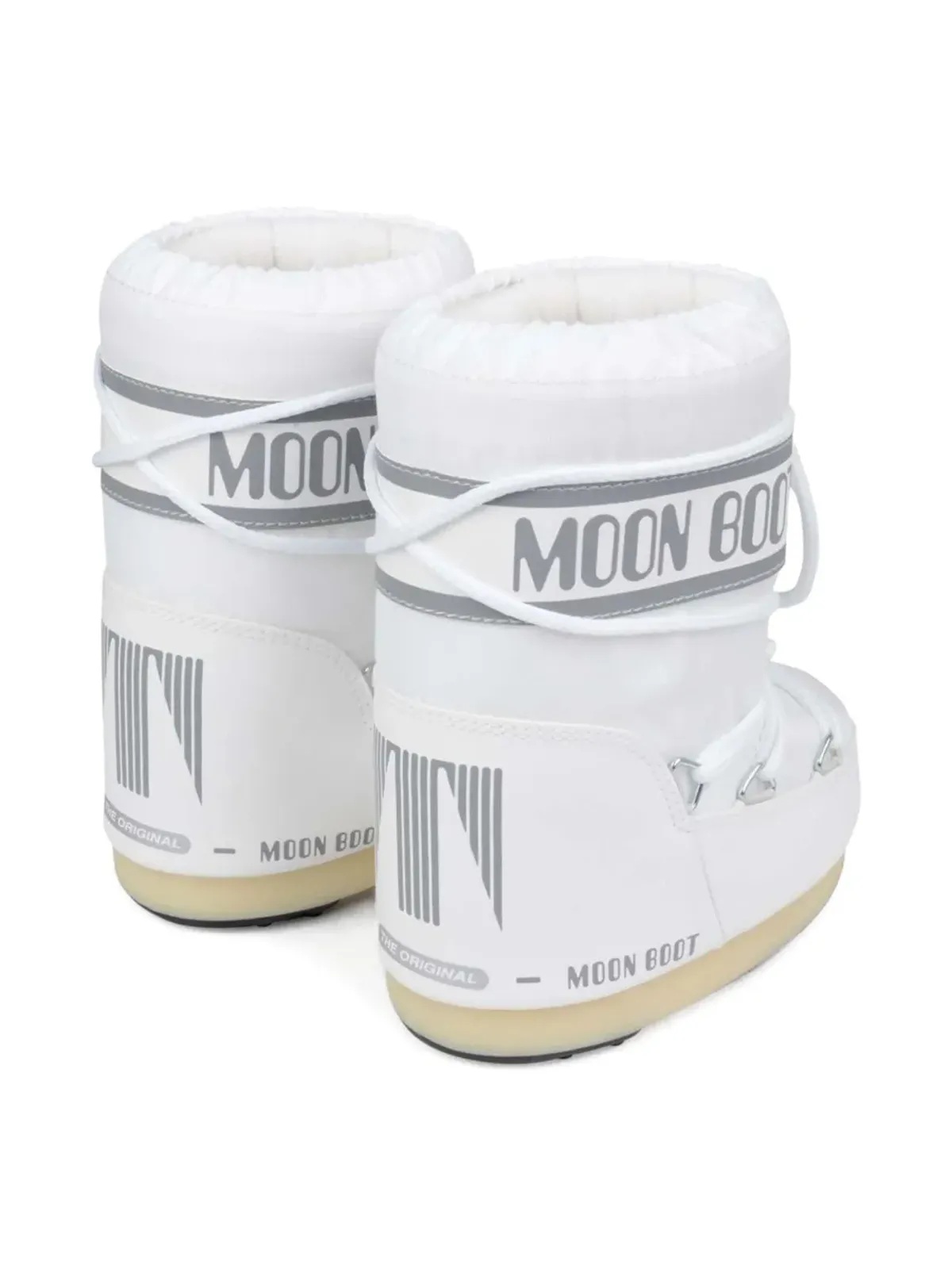 Moon Boot Kids アイコン ロゴバンド レースアップ ブーツ - 画像3