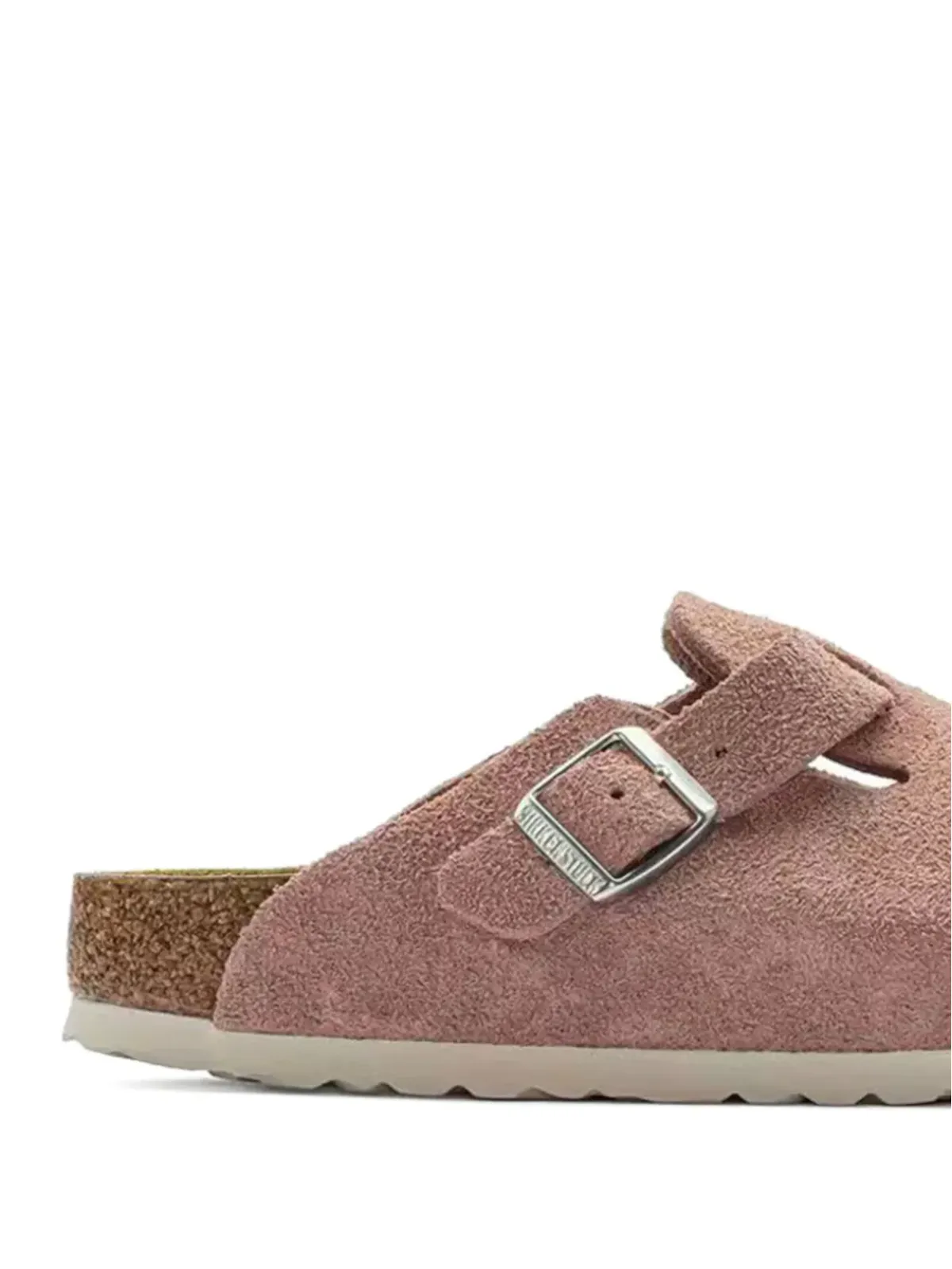 Birkenstock ボストン バックルディテール スエード ミュール - Pink - 画像2