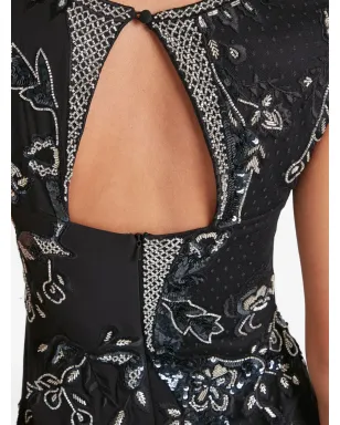 Temperley London リリー ビーズ装飾 花柄ガウン - サムネイル5