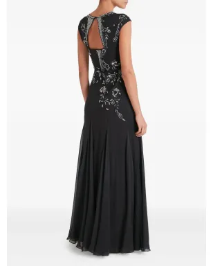 Temperley London リリー ビーズ装飾 花柄ガウン - サムネイル4