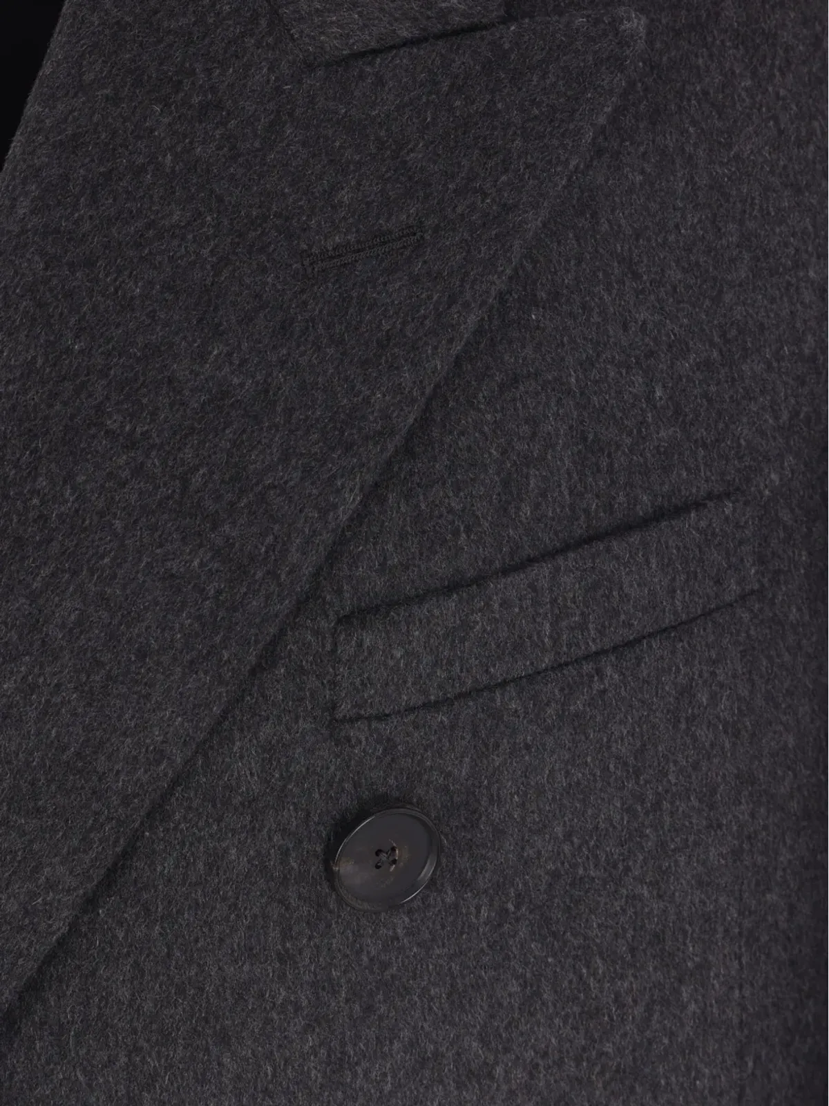 Auralee double-breasted coat - Black - 画像4