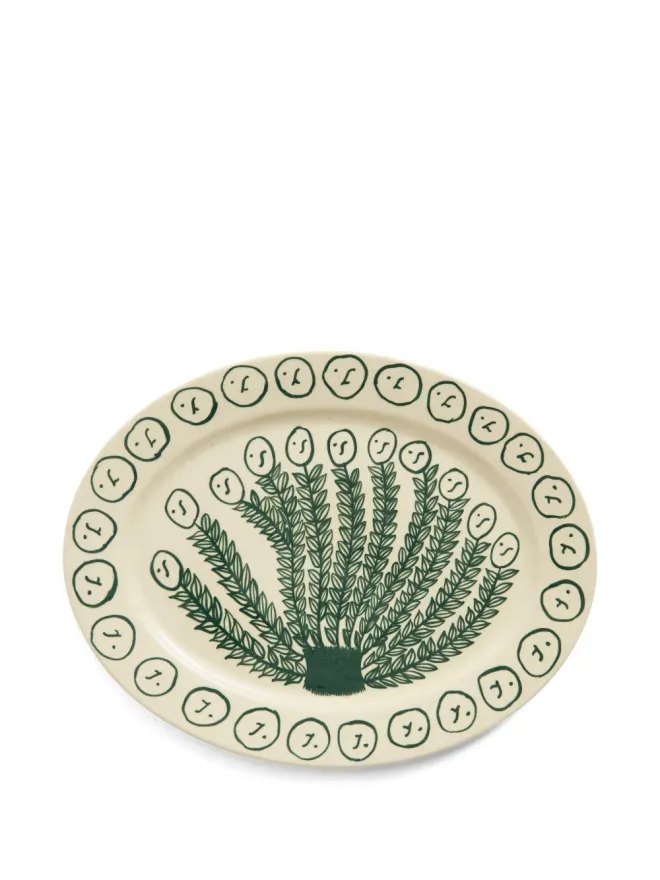 HAY HAY La Pittura border print oval serving platterの商品画像