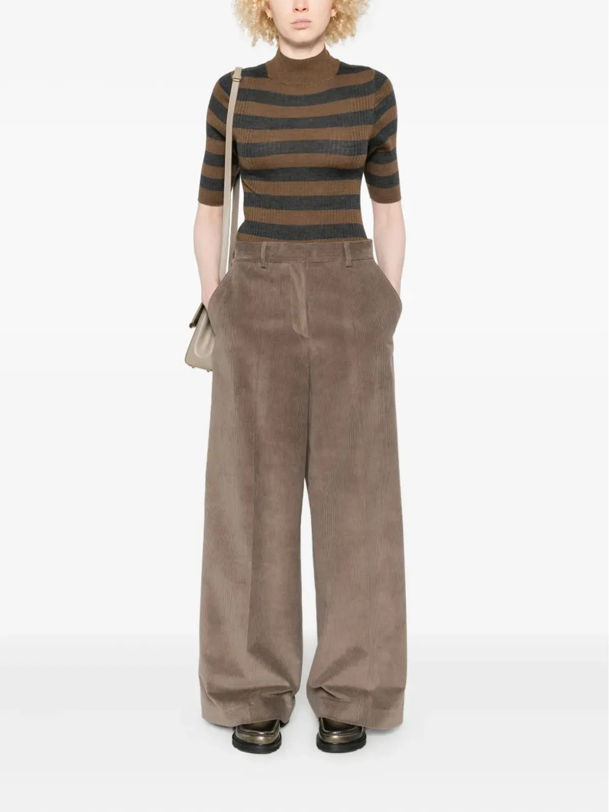 Officine Generale コーデュロイ ワイドレッグパンツ - 画像2