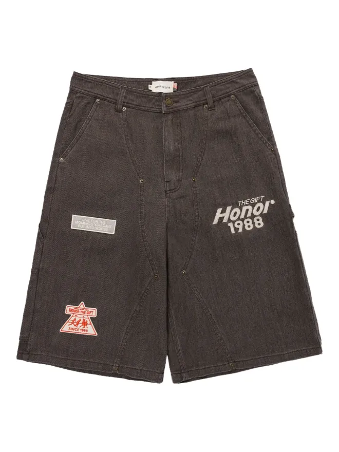 Honor The Gift Honor The Gift ツイルパッチディテールショーツの商品画像