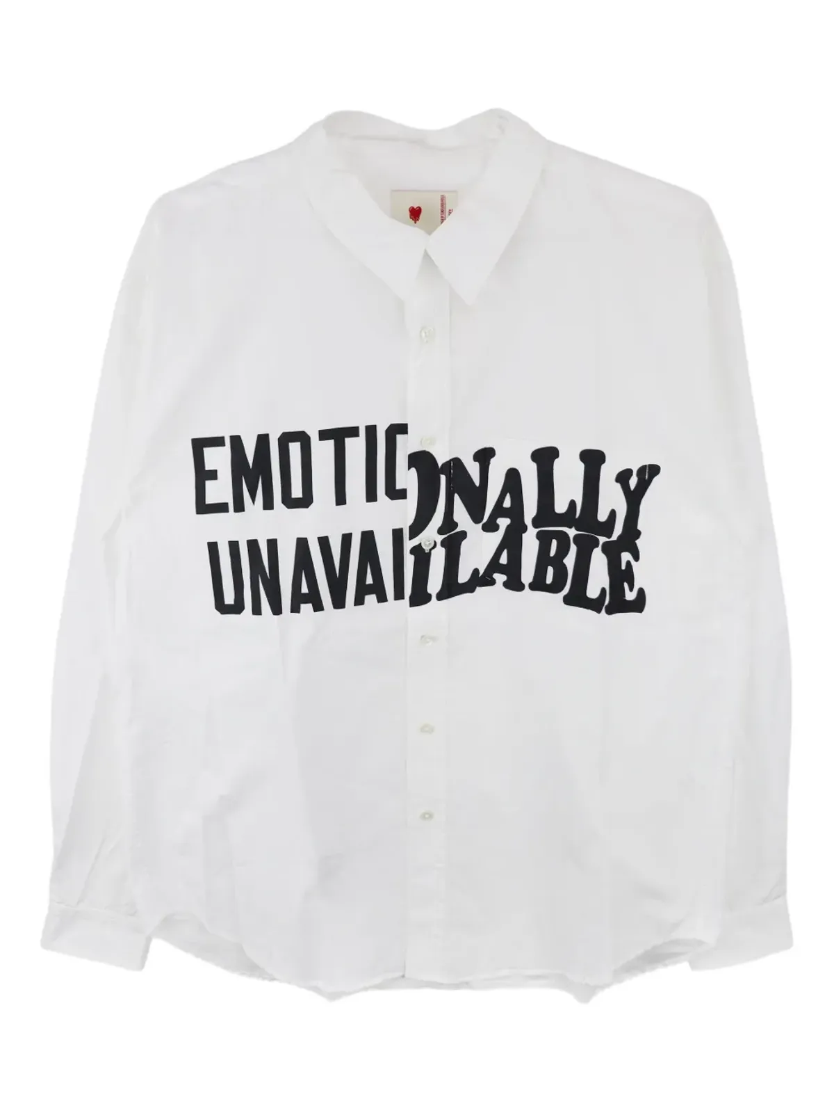Emotionally Unavailable ロゴプリントシャツ - 画像1