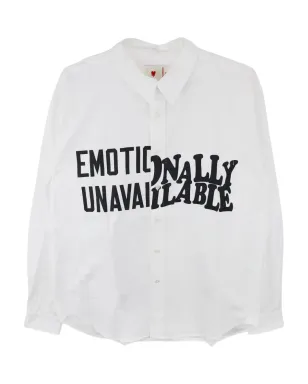 Emotionally Unavailable ロゴプリントシャツ - サムネイル1