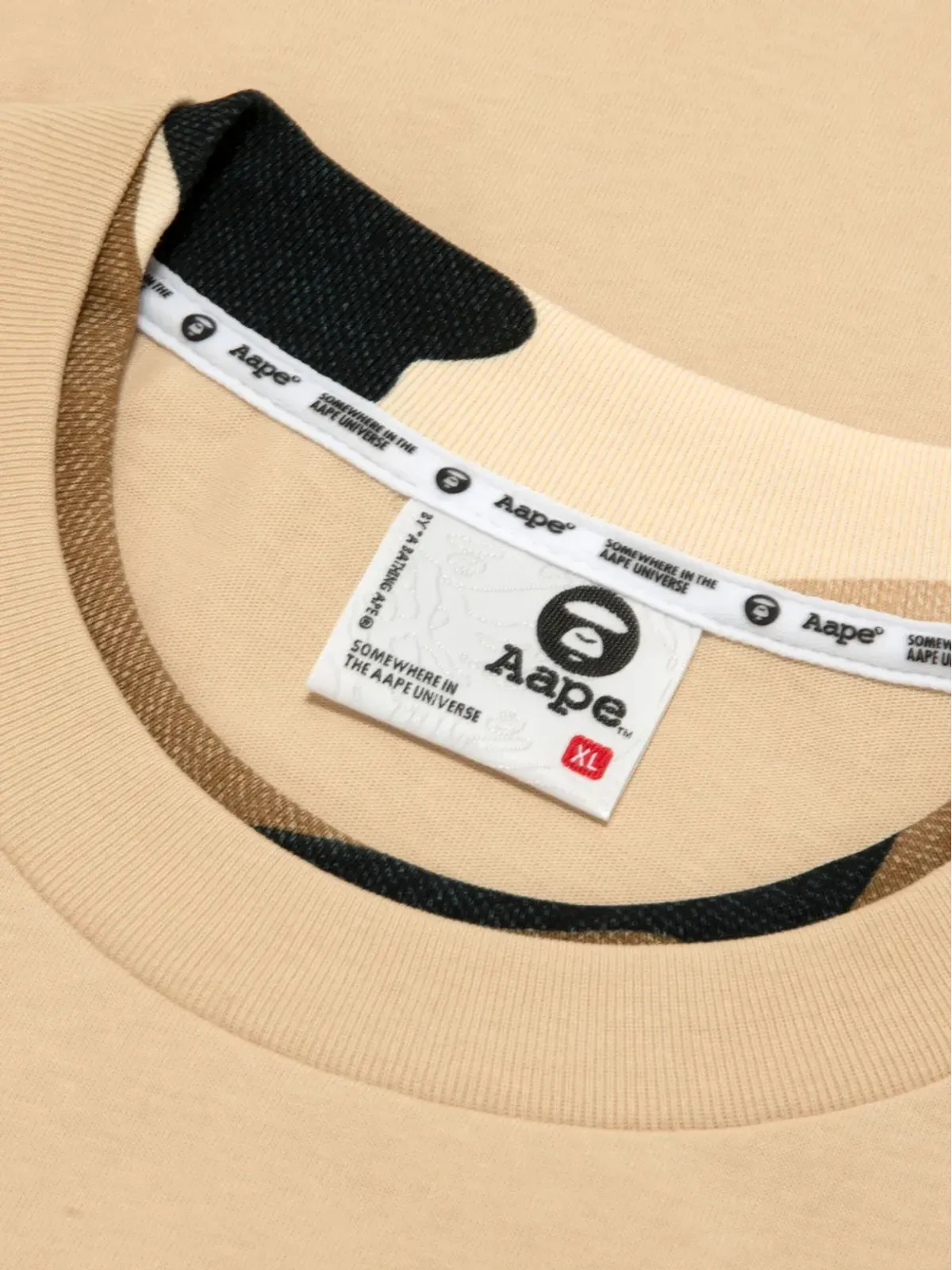 AAPE BY *A BATHING APE® 迷彩パネル Tシャツ - 画像3