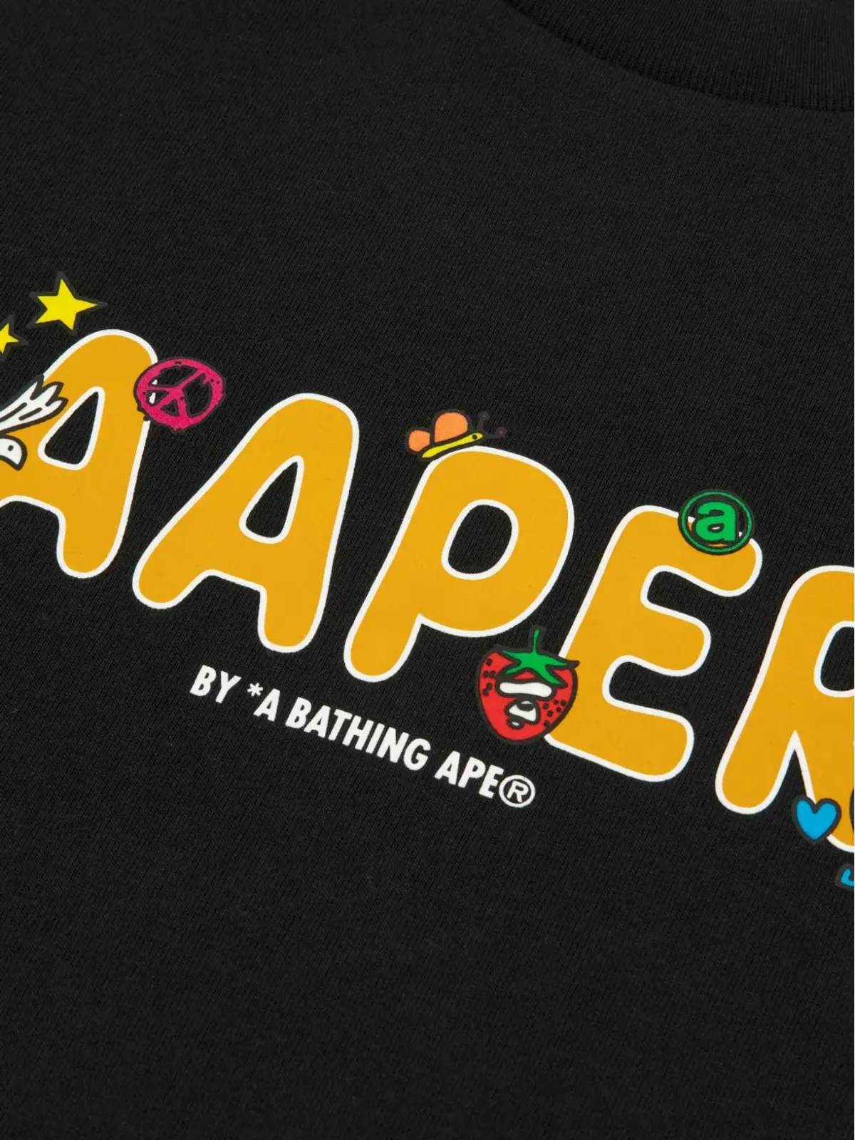 AAPE BY *A BATHING APE® ロングスリーブ ロゴTシャツ - 画像3