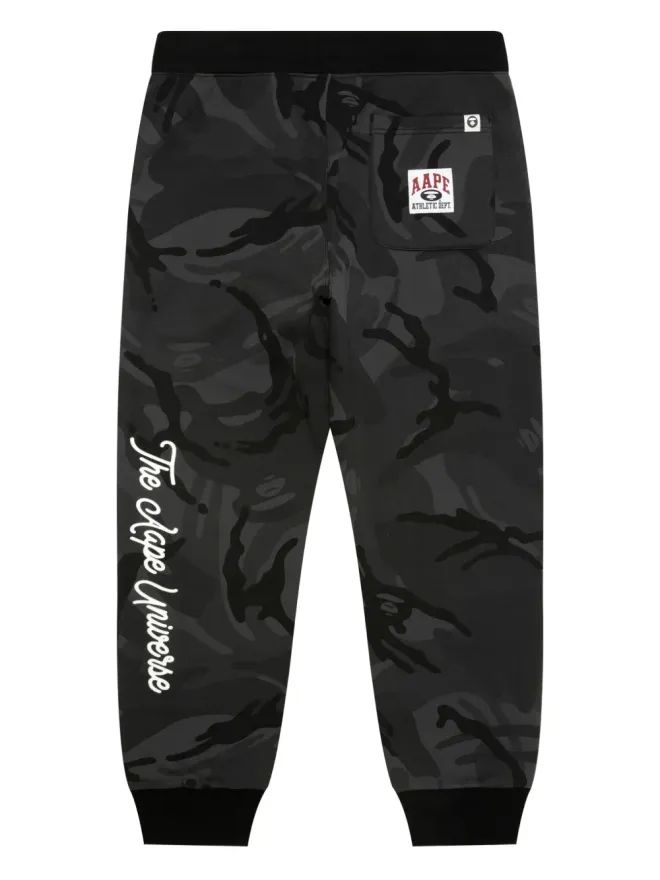 AAPE BY *A BATHING APE® AAPE BY *A BATHING APE® カモ柄プリント ロゴ トラックパンツの商品画像