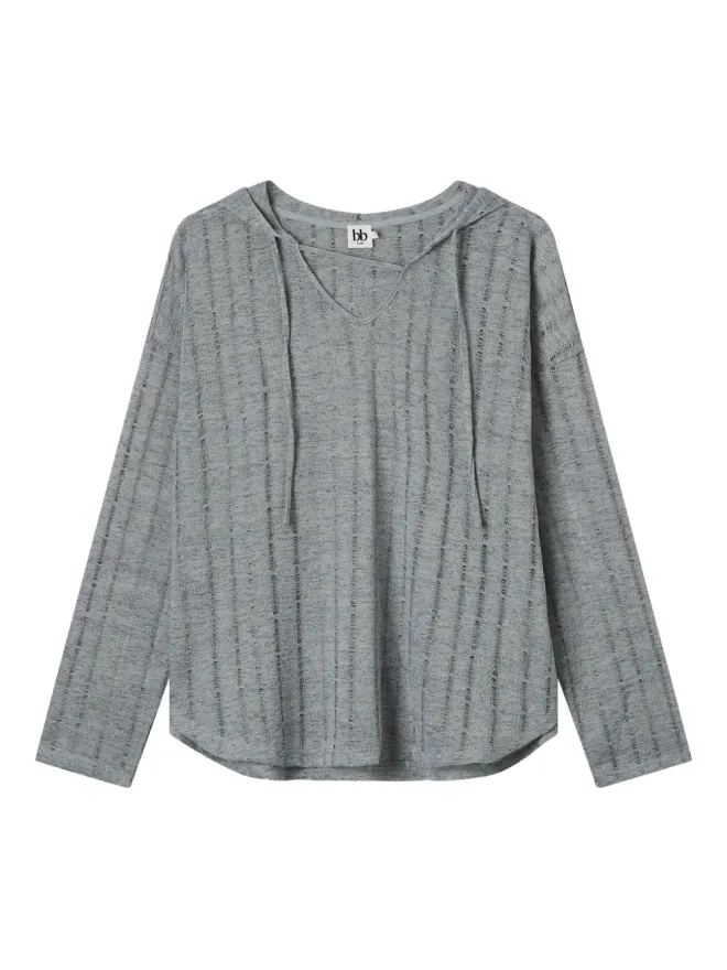 b+ab b+ab フーデッドリブニットトップの商品画像