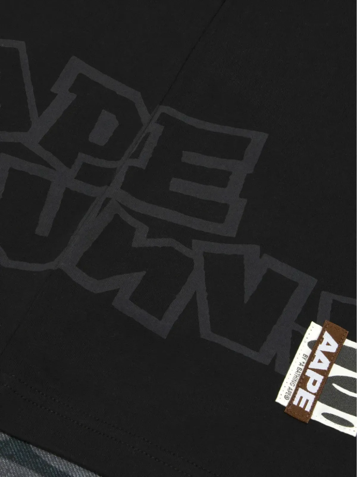 AAPE BY *A BATHING APE® カモフラージュディテール コットンTシャツ - 画像3