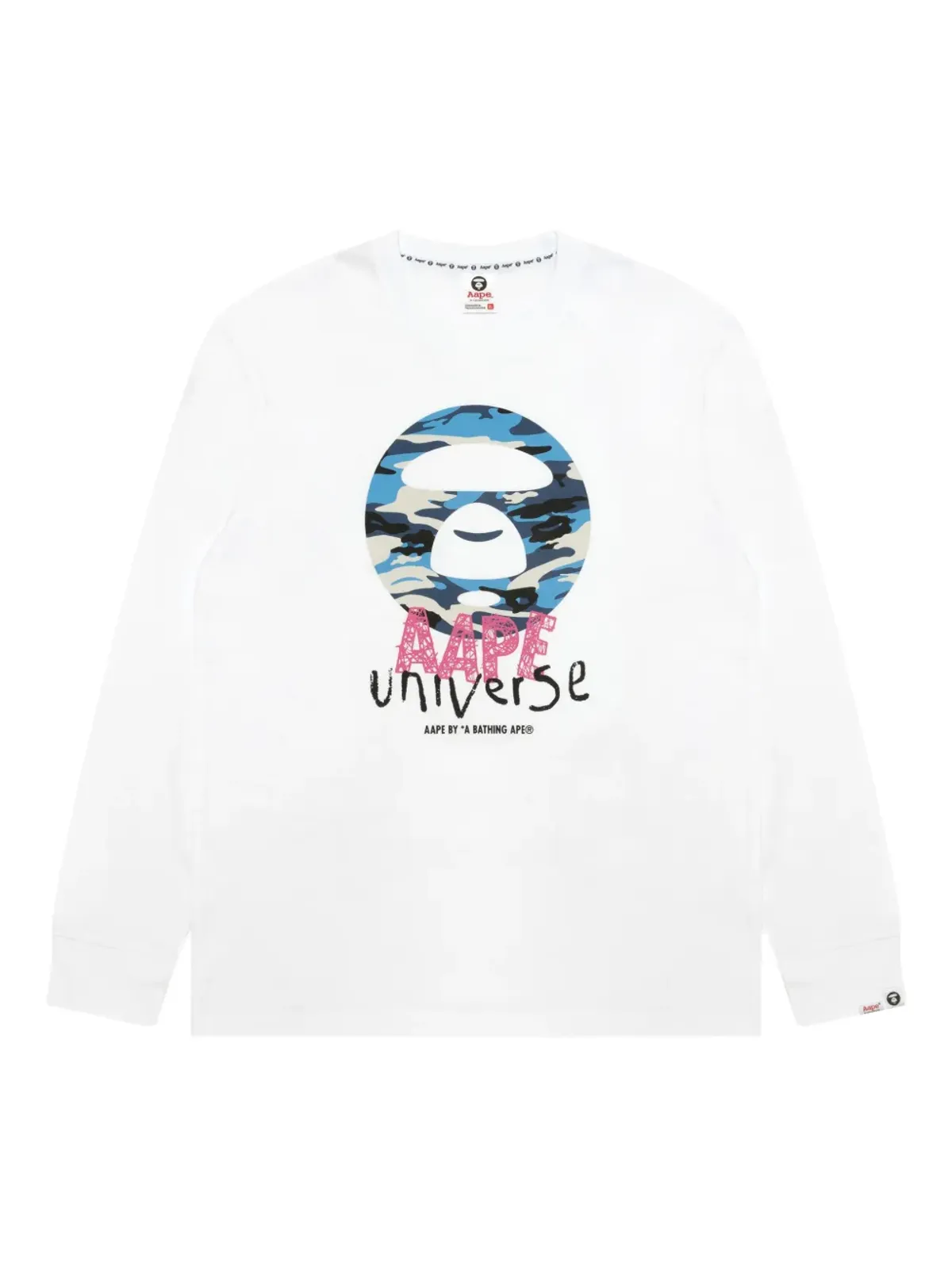 AAPE BY *A BATHING APE® クルーネック長袖スウェットシャツ - 画像1