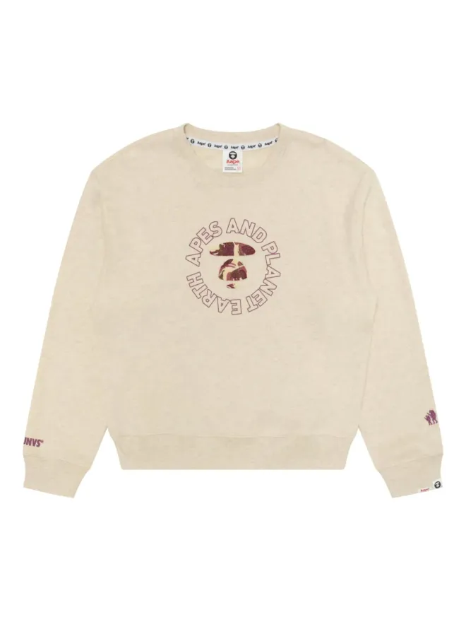 A BATHING APE® A BATHING APE® ロゴプリント クルーネックセーターの商品画像