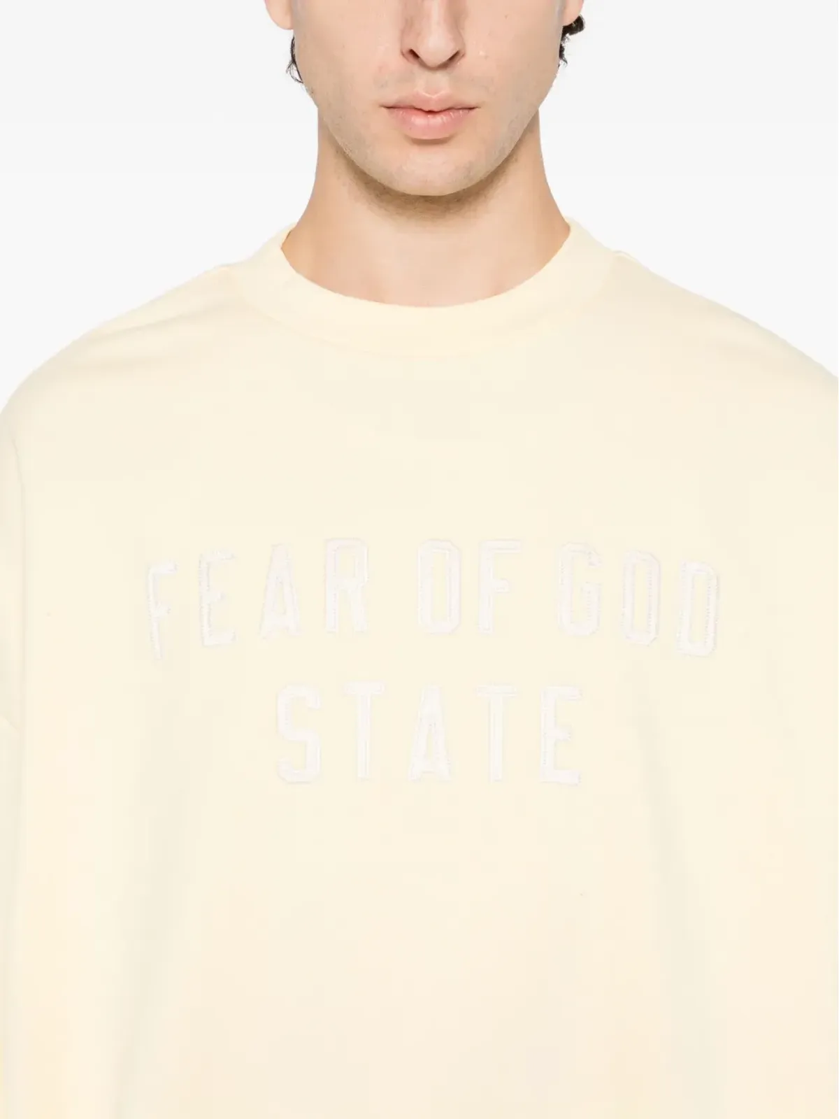 FEAR OF GOD ESSENTIALS ロゴアップリケセーター - 画像5