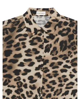 Officine Generale Elzini button shirt - Brown - サムネイル3