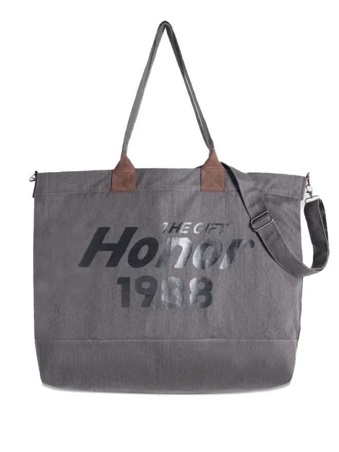 Honor The Gift Honor The Gift EST.1988 パッチディテール トートバッグ ブラックの商品画像