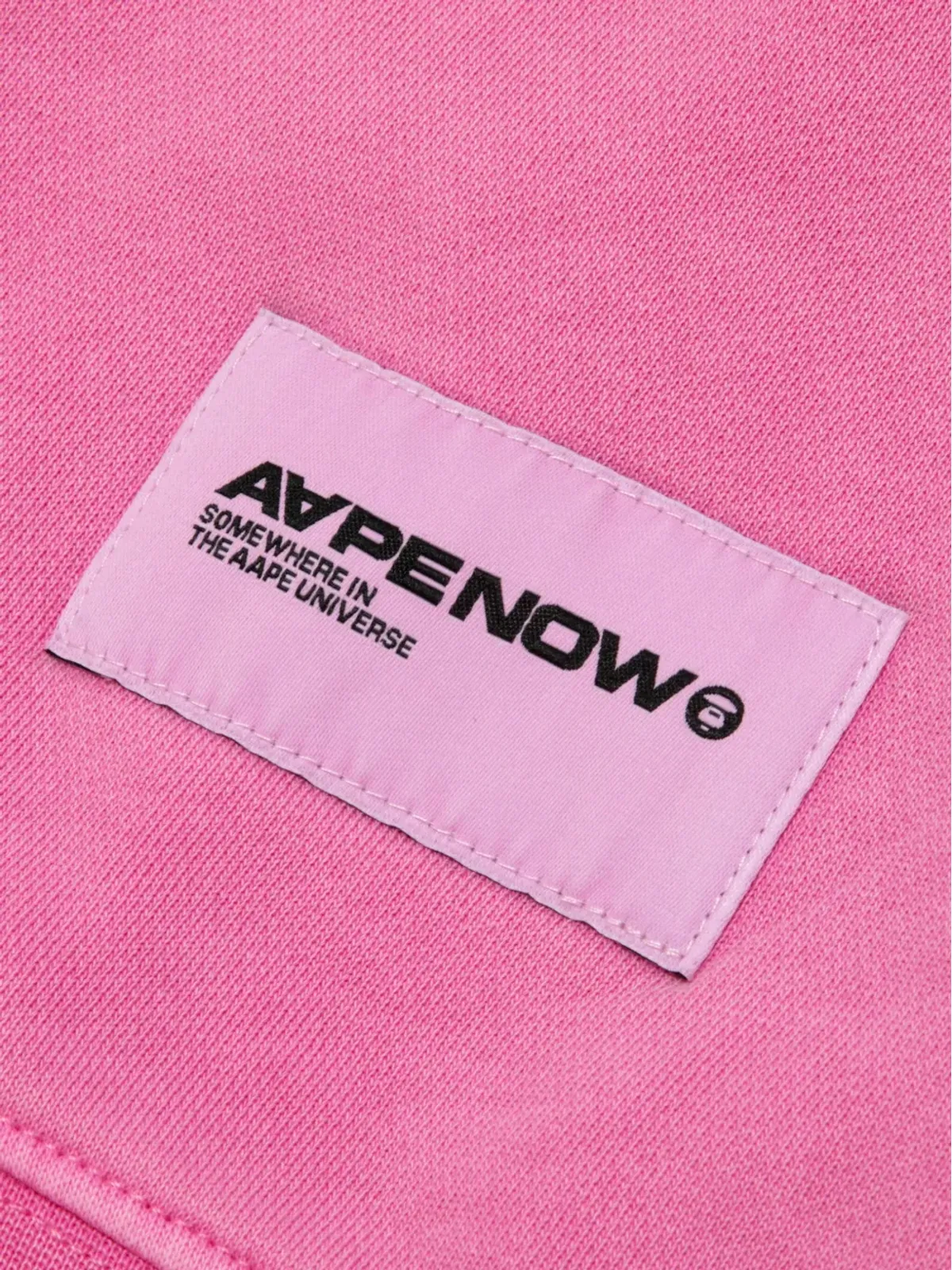 AAPE BY *A BATHING APE® ロゴディテール コットン スウェットシャツ ピンク - 画像4