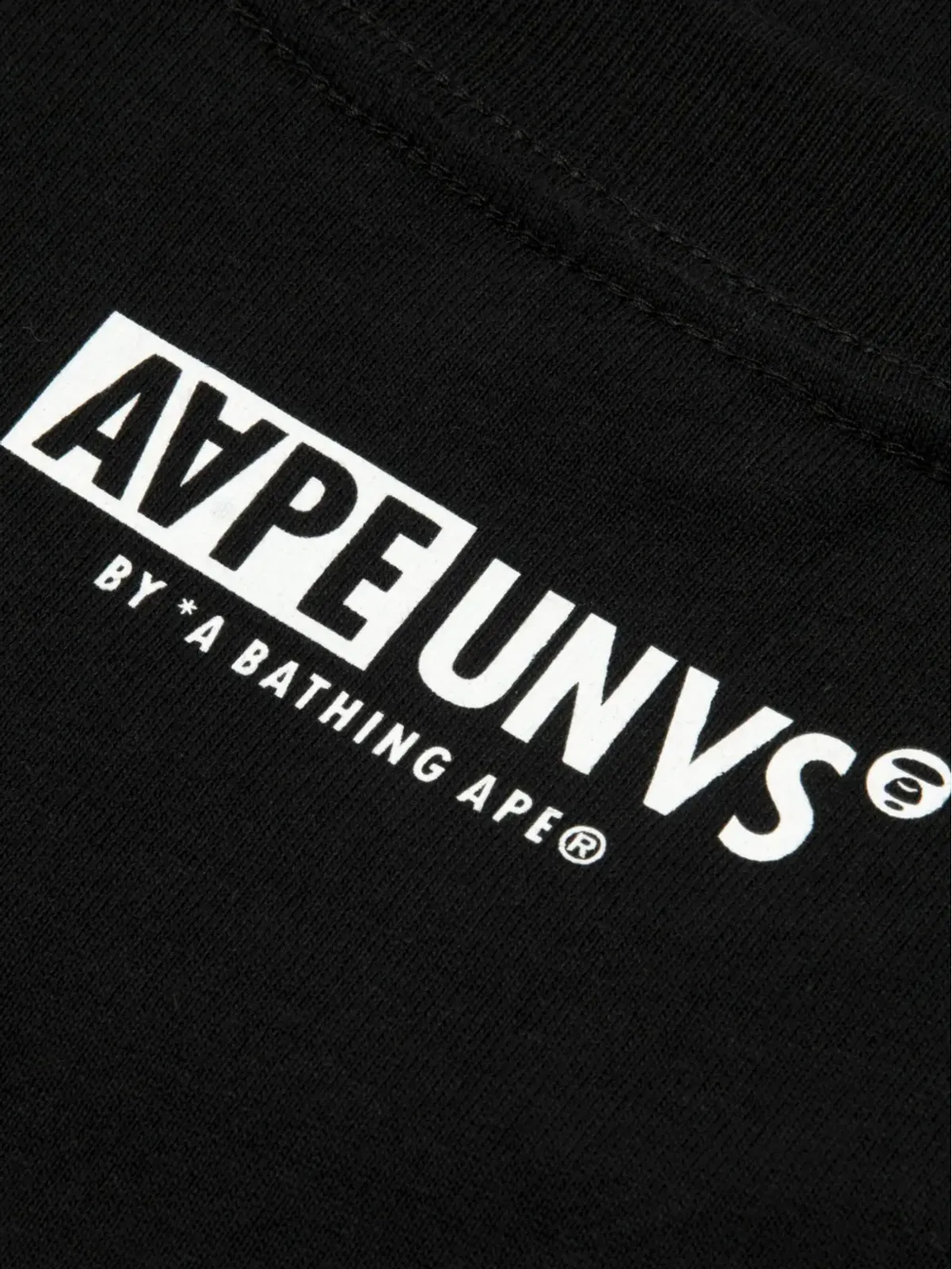 AAPE BY *A BATHING APE® クルーネック長袖スウェットシャツ - ブラック - 画像3