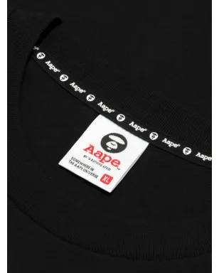 AAPE BY *A BATHING APE® クルーネック長袖スウェットシャツ - ブラック - サムネイル4