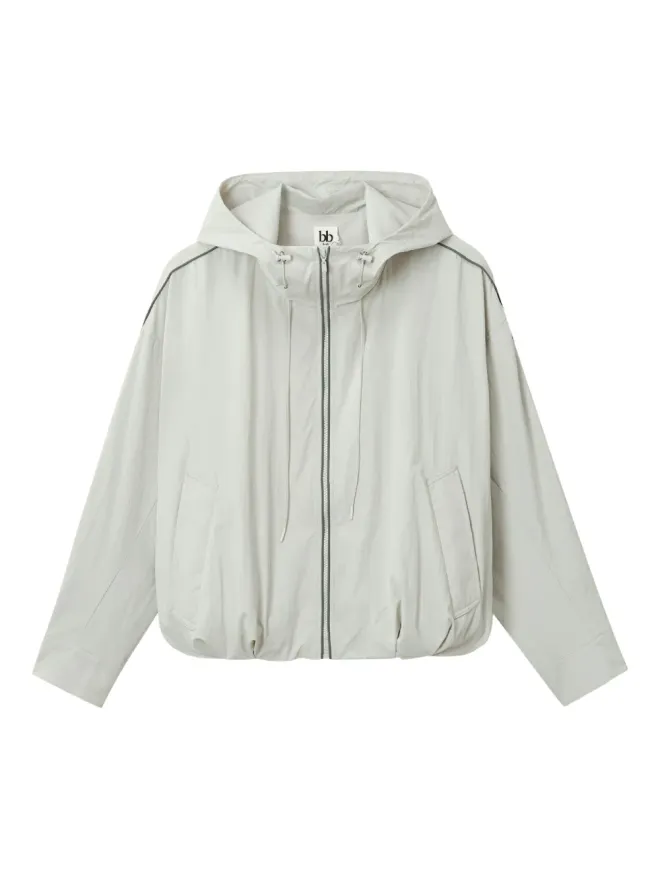 b+ab b+ab フード付きパイプトリムジャケットの商品画像