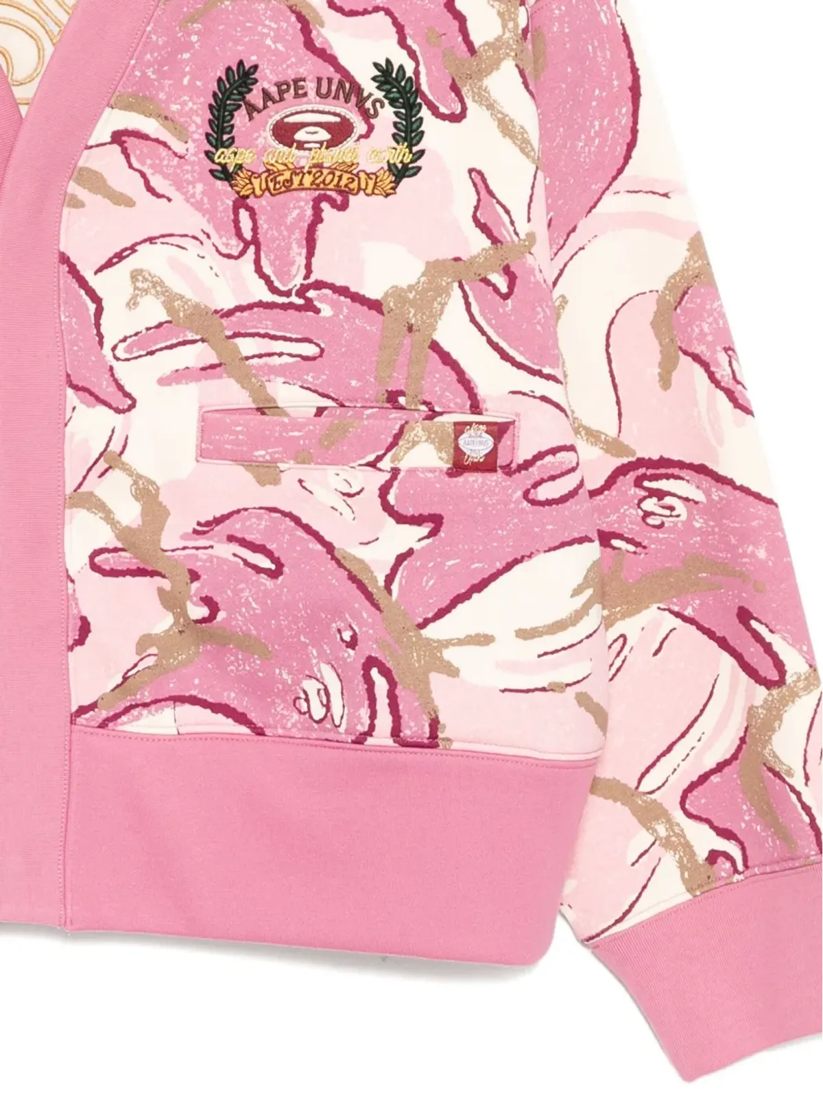 A BATHING APE® 全身プリント グラフィックジャケット ピンク - 画像3