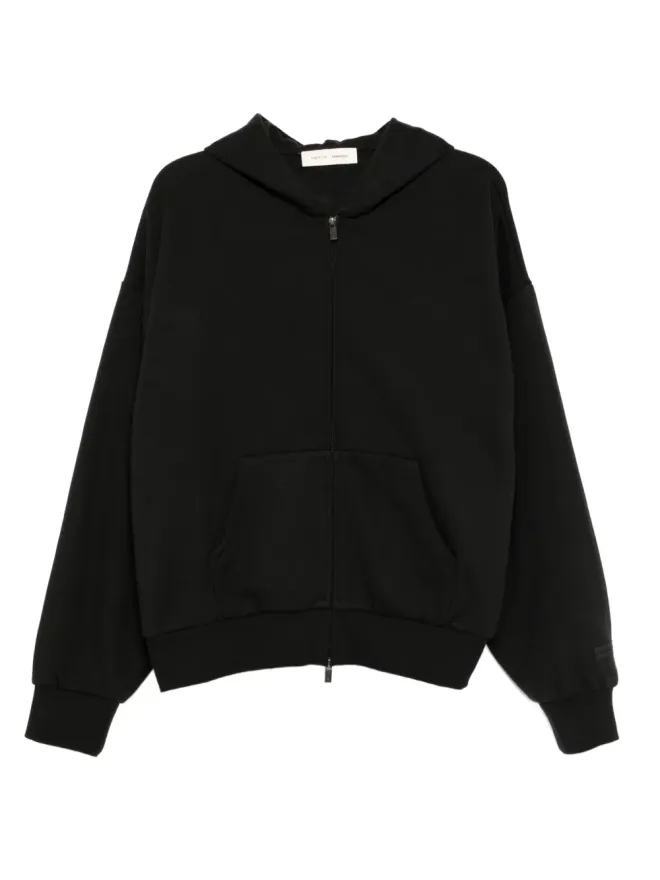 Fear of God ESSENTIALS FEAR OF GOD ESSENTIALS クラシックフリースジップアップフーディ ブラックの商品画像