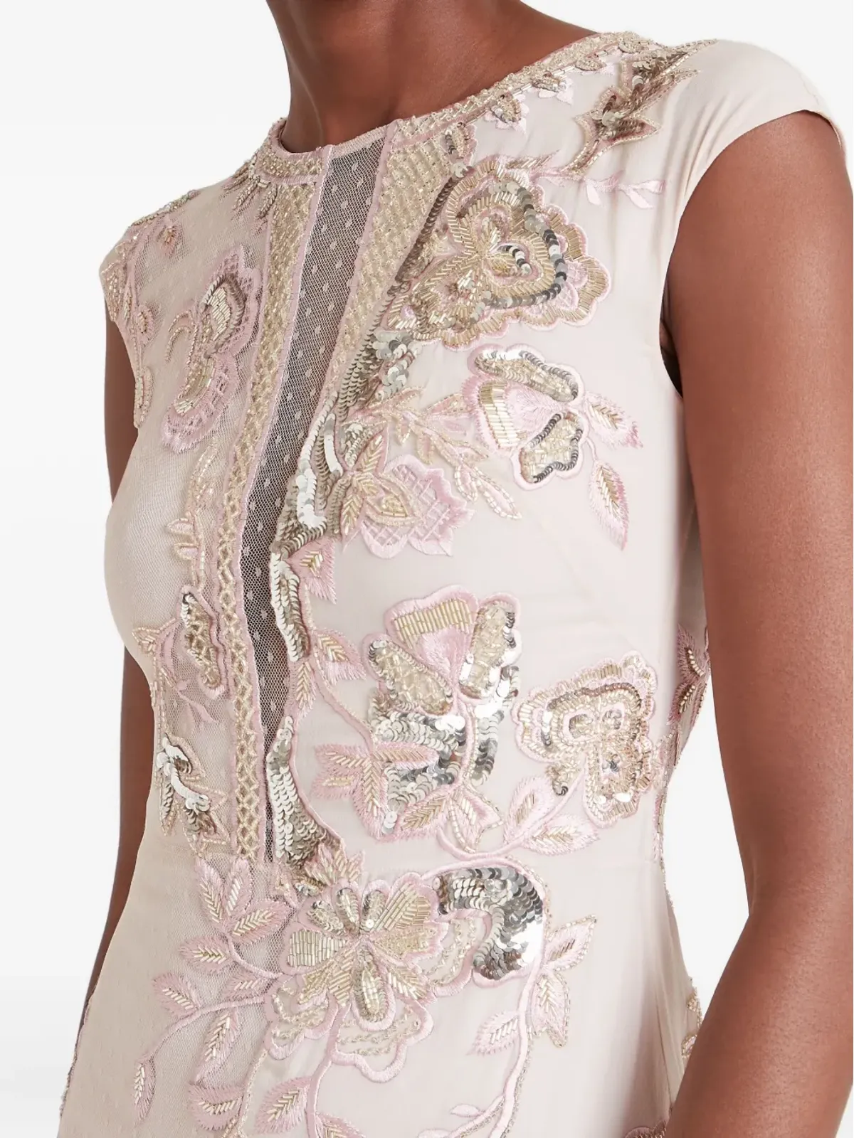 Temperley London リリー フローラル装飾付き シルク ガウン - ピンク - 画像5