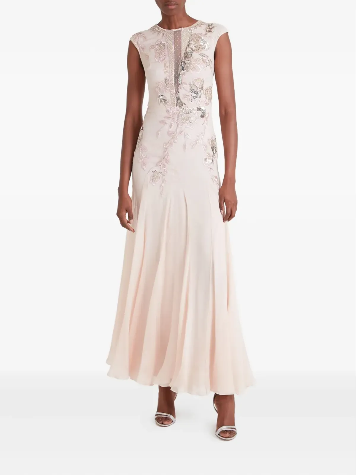 Temperley London リリー フローラル装飾付き シルク ガウン - ピンク - 画像2