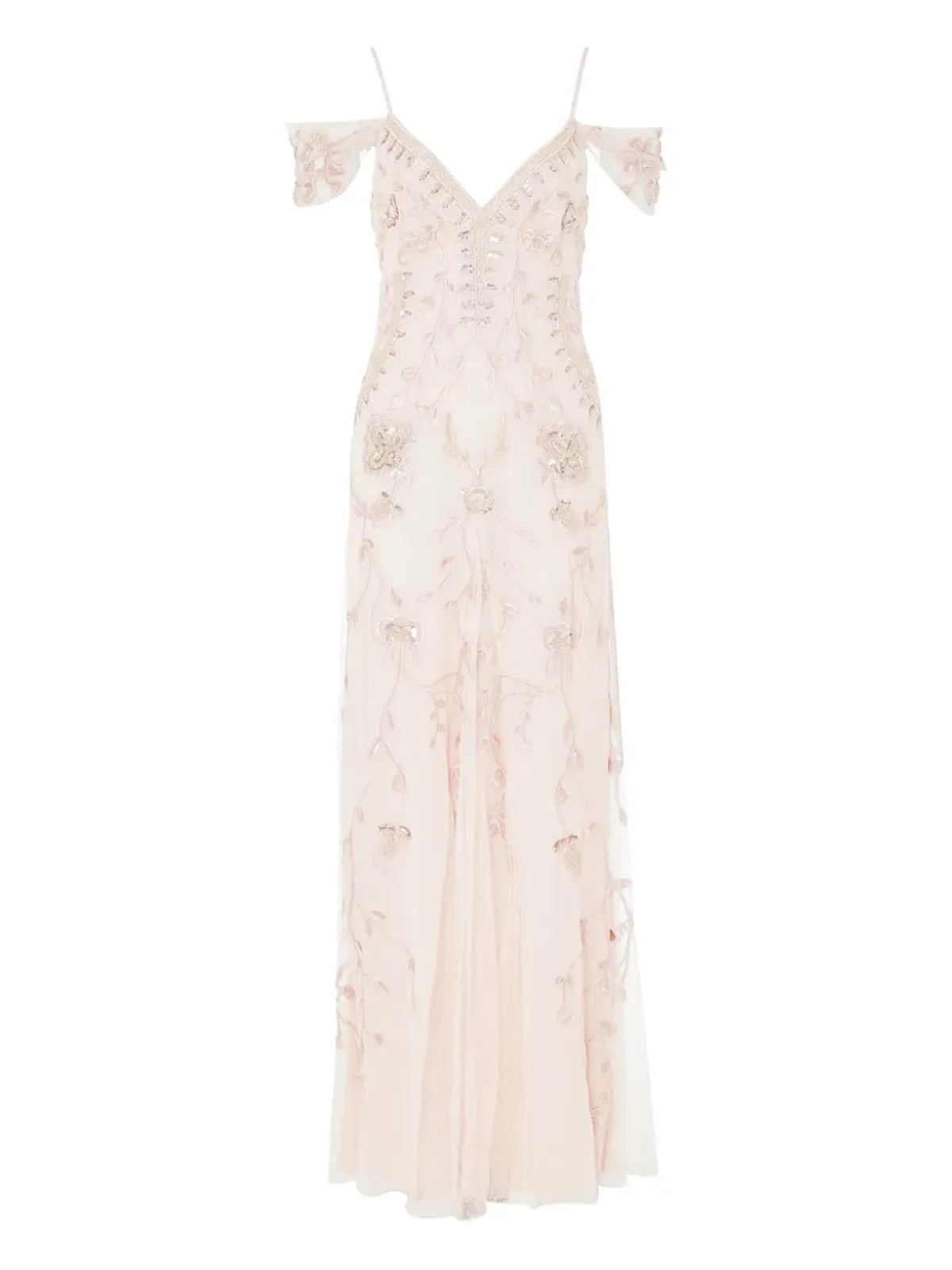 Temperley London Lilly embellished off-shoulder gown - Neutrals - 画像1