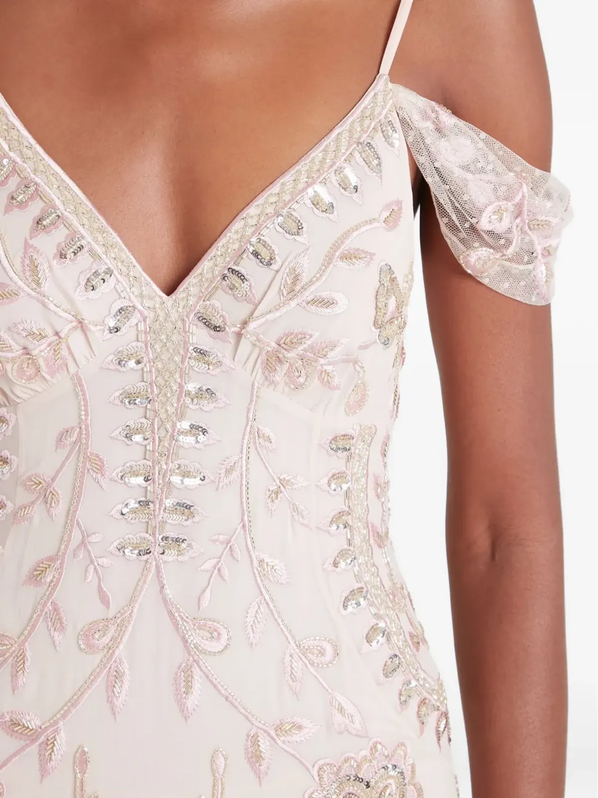 Temperley London Lilly embellished off-shoulder gown - Neutrals - 画像5
