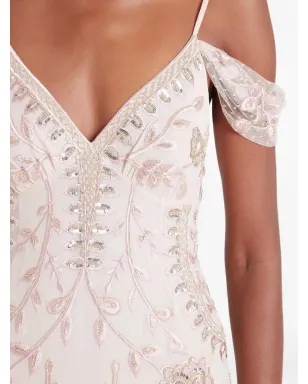 Temperley London Lilly embellished off-shoulder gown - Neutrals - サムネイル5